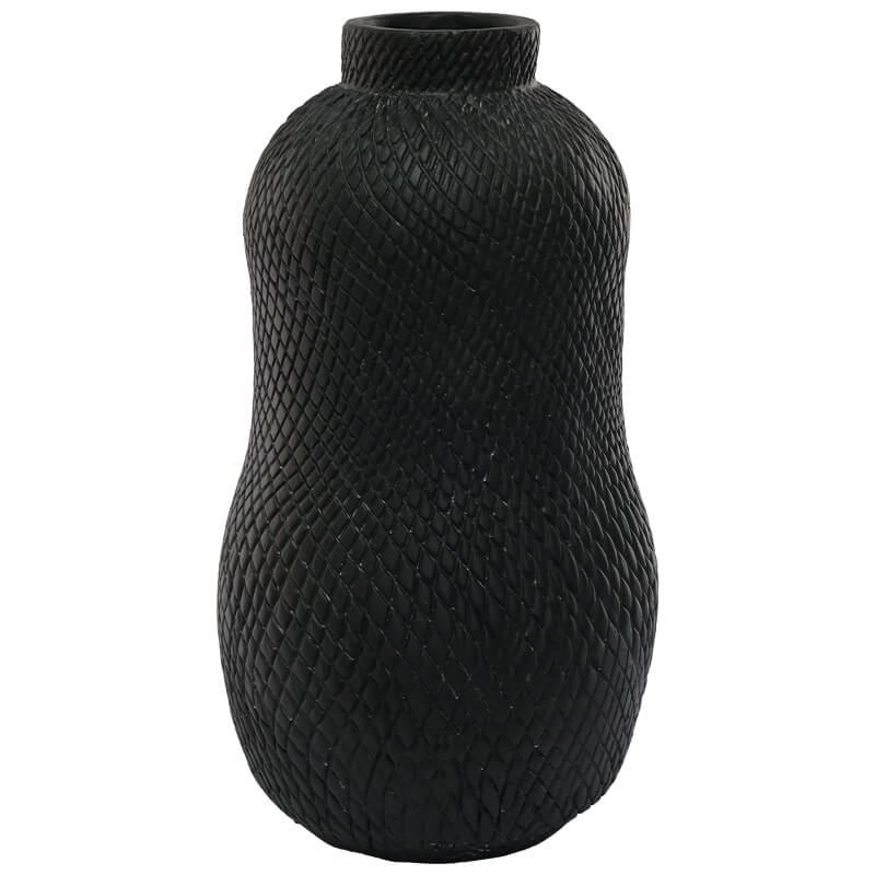 TARIM BLACK VASE 51X25CM