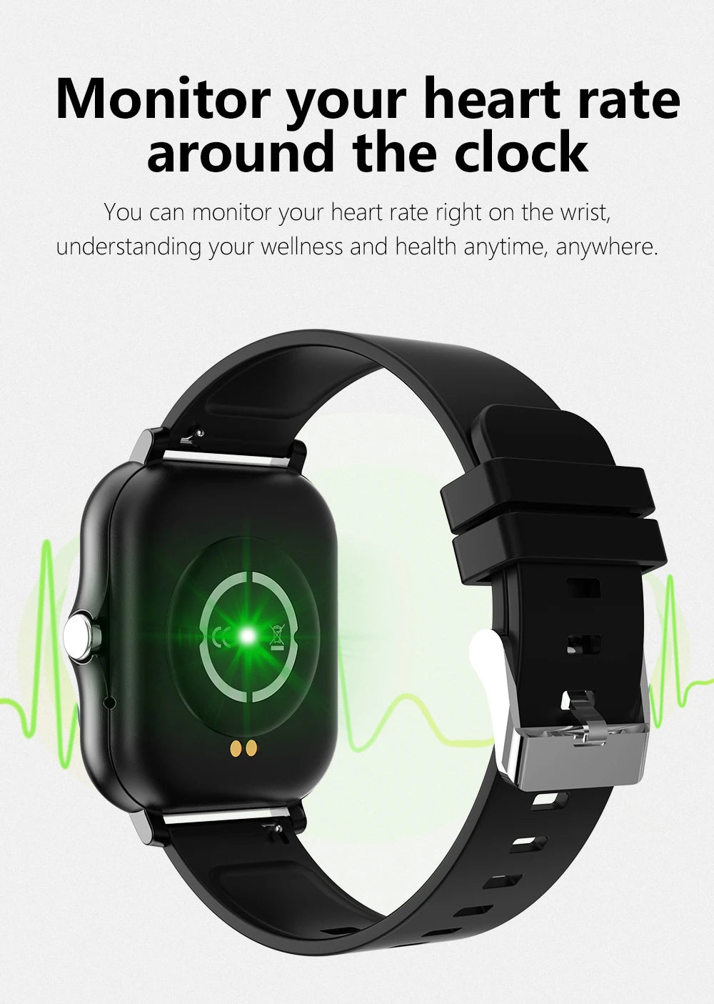 Sports Smart Watch Fitness Clock Health Monitor Waterproof Smartwatch Wireless Call Watches for Men Women IOS Xiaomi 2024
