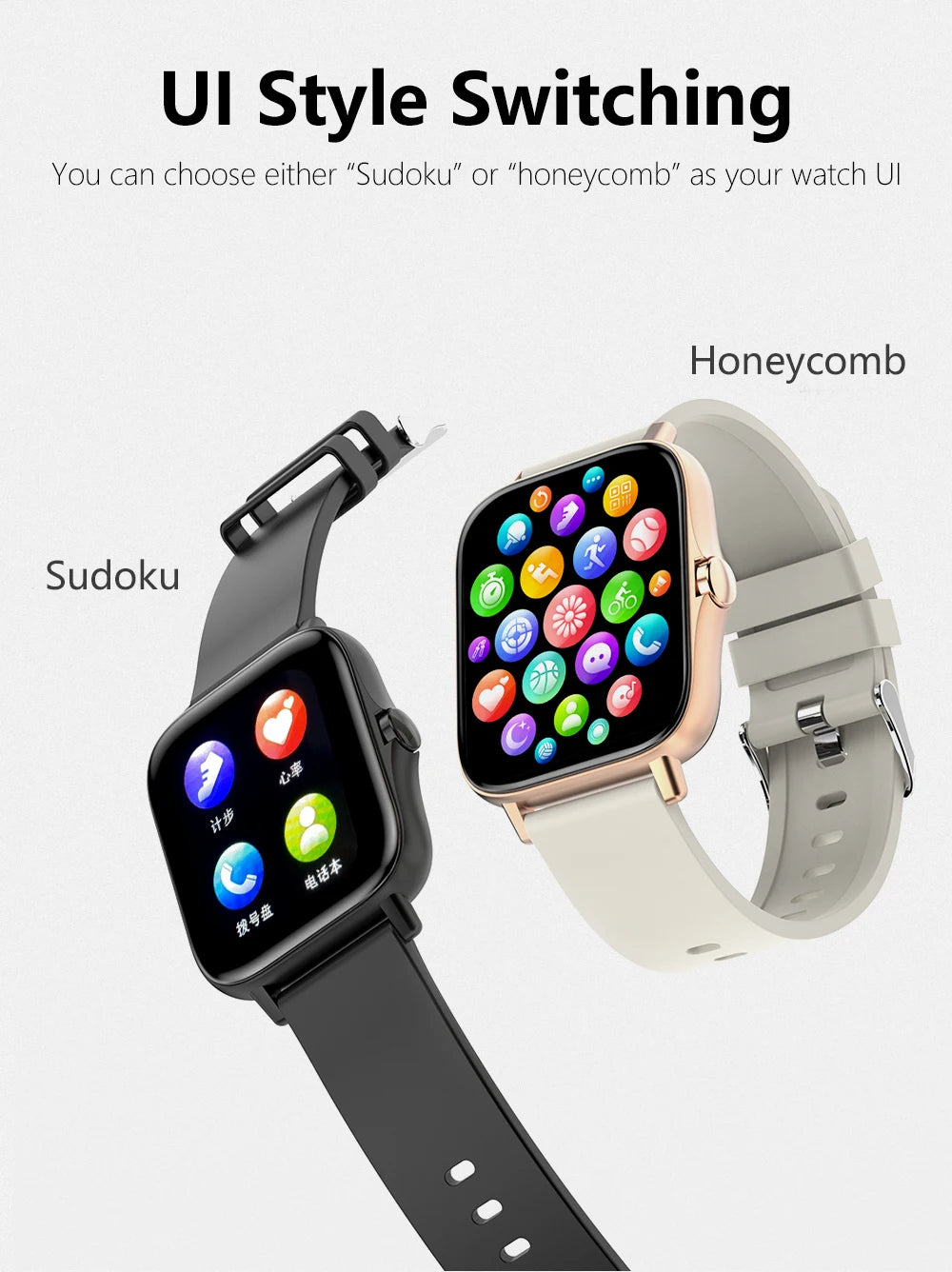 Sports Smart Watch Fitness Clock Health Monitor Waterproof Smartwatch Wireless Call Watches for Men Women IOS Xiaomi 2024