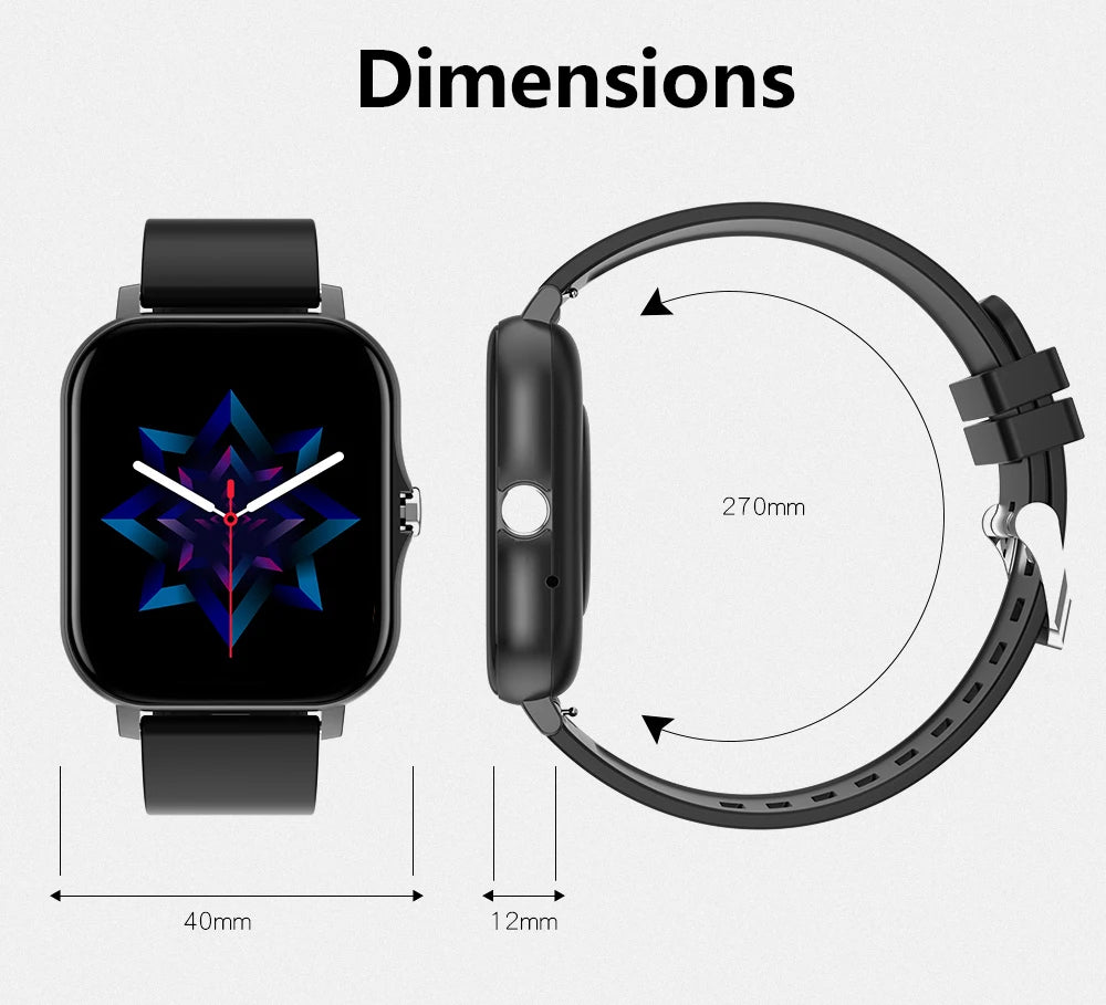 Sports Smart Watch Fitness Clock Health Monitor Waterproof Smartwatch Wireless Call Watches for Men Women IOS Xiaomi 2024
