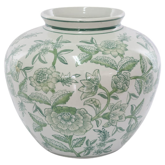 GREEN GARDEN VASE 22CM