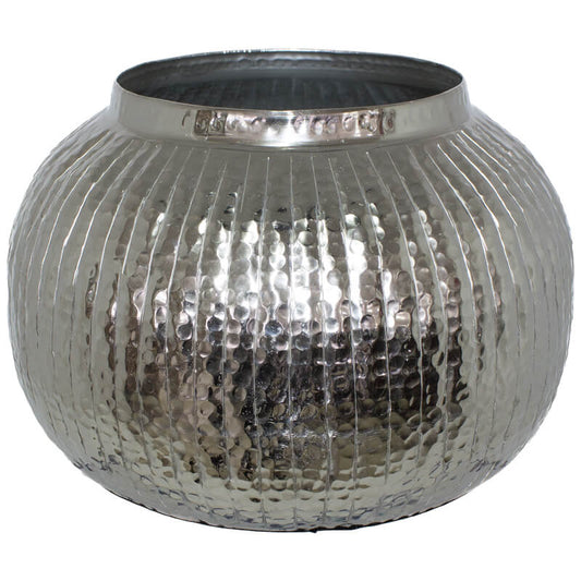 ALU SPARKLE SQUAT VASE 31X31X20CM