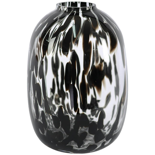 BLACK SPLASH VASE 30X20CM