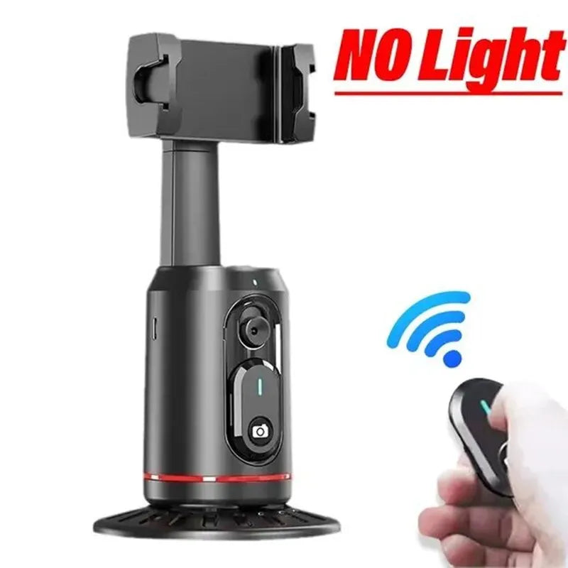 360 Rotation Follow-up Gimbal Stabilizer Monopod Desktop Tracking Gimbal with Remote for Phone Tiktok Live Photography