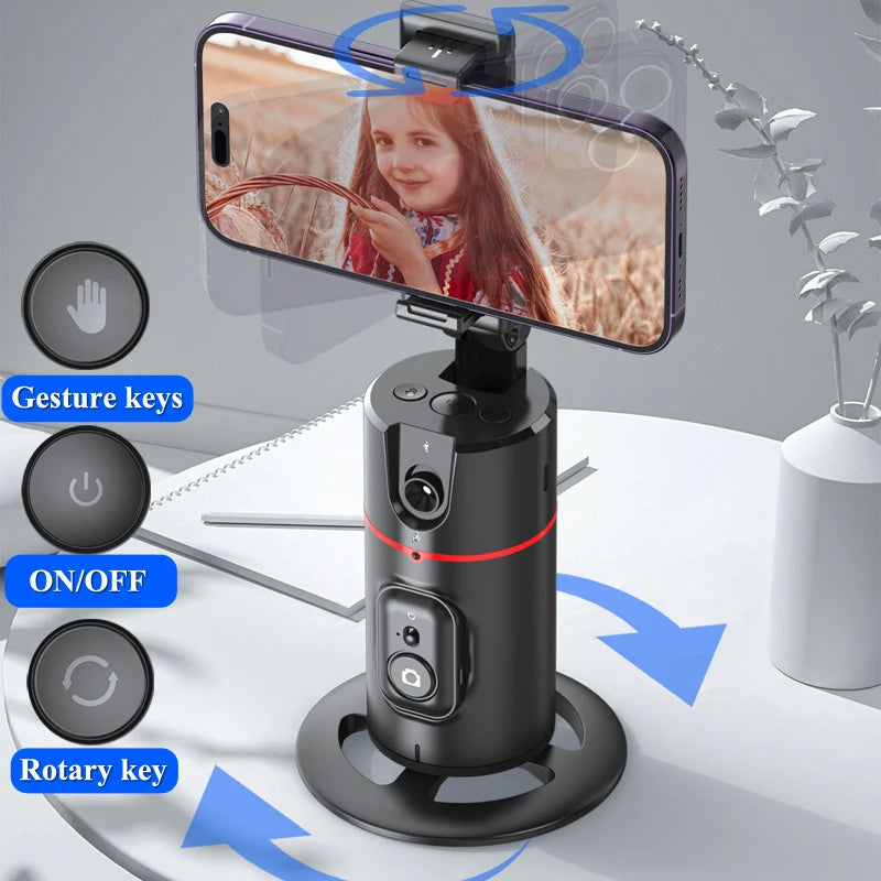 360 Rotation Smart Ai Gimbal Stabilizer Selfie Stick Monopod For Tiktok Smartphone live