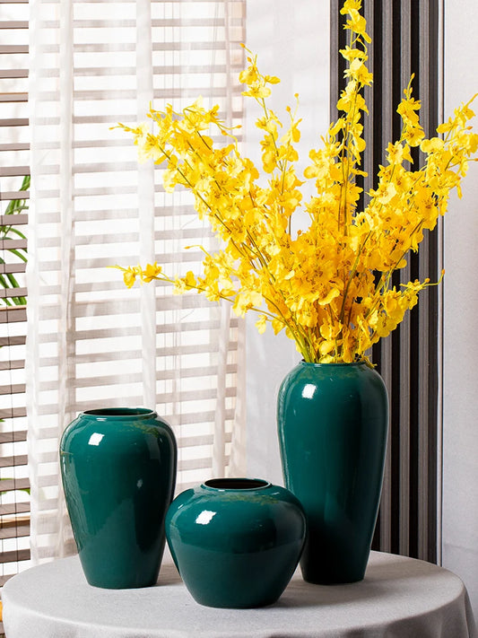Green Ceramic Vase