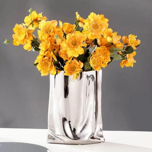 Bag Shape Vase Ceramic