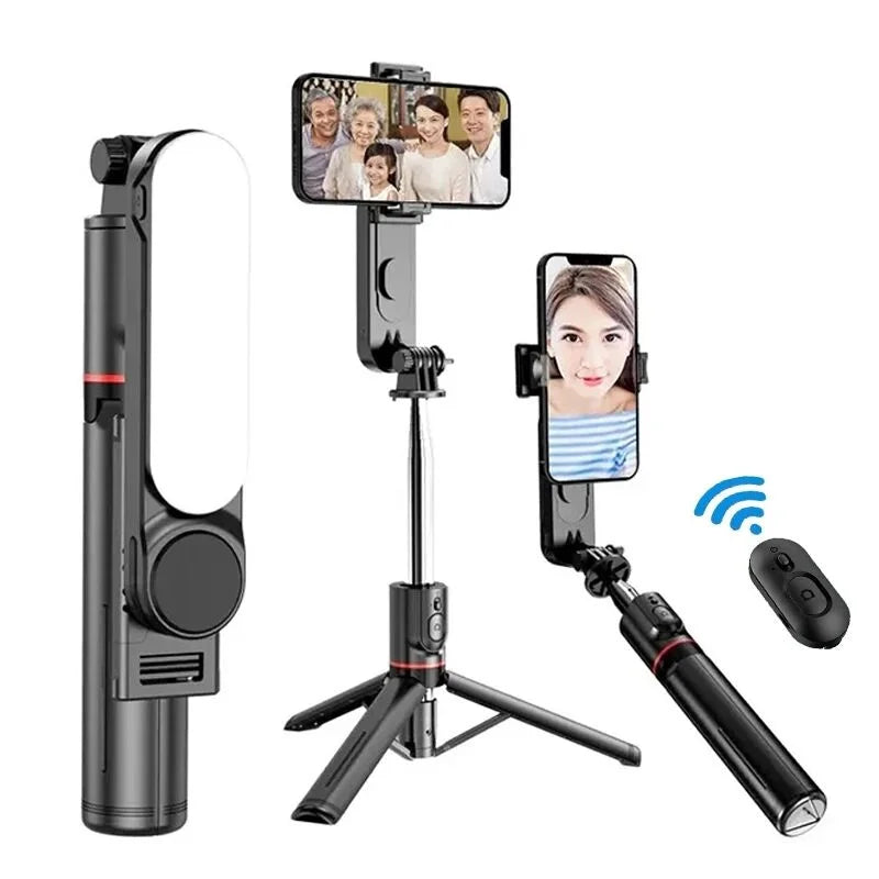 L15 Wireless Selfie Stick Tripod Stand Foldable Monopod With Led Light For Smartphones