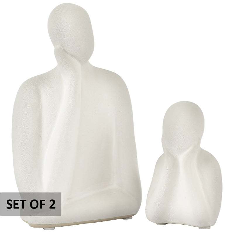 THINKING FIGURINE 20CM/11CM SET/2