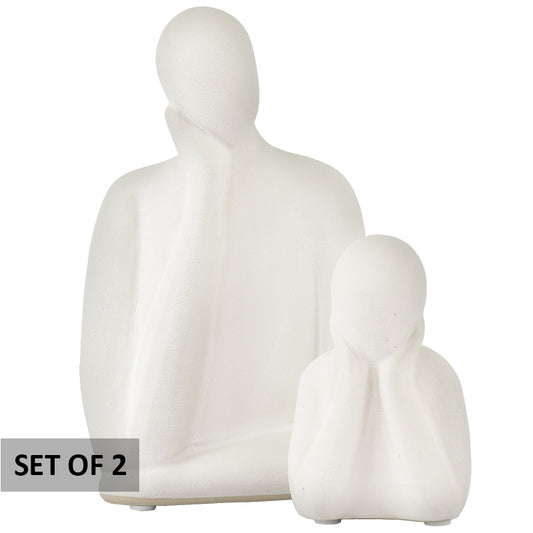 THINKING FIGURINE 20CM/11CM SET/2