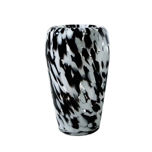 Black and White Spot Glass Vase