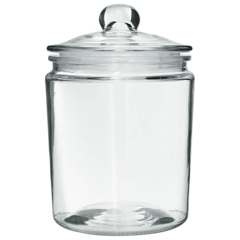 CLASSIC 2LT GLASS JAR 21X15X15CM