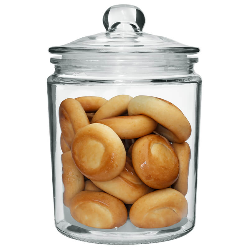 CLASSIC 2LT GLASS JAR 21X15X15CM