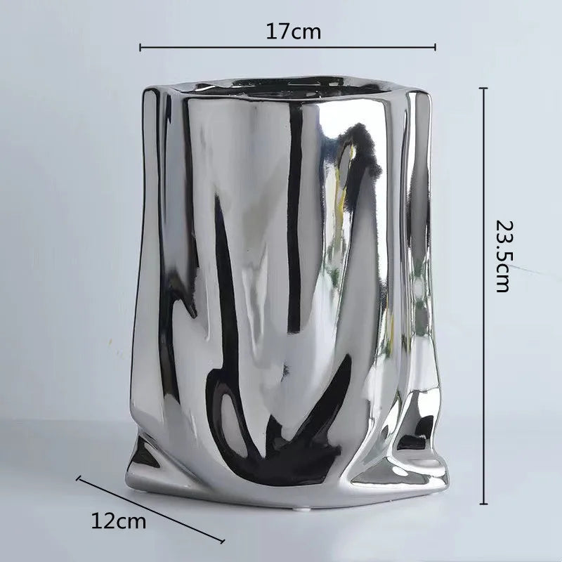 Bag Shape Vase Ceramic
