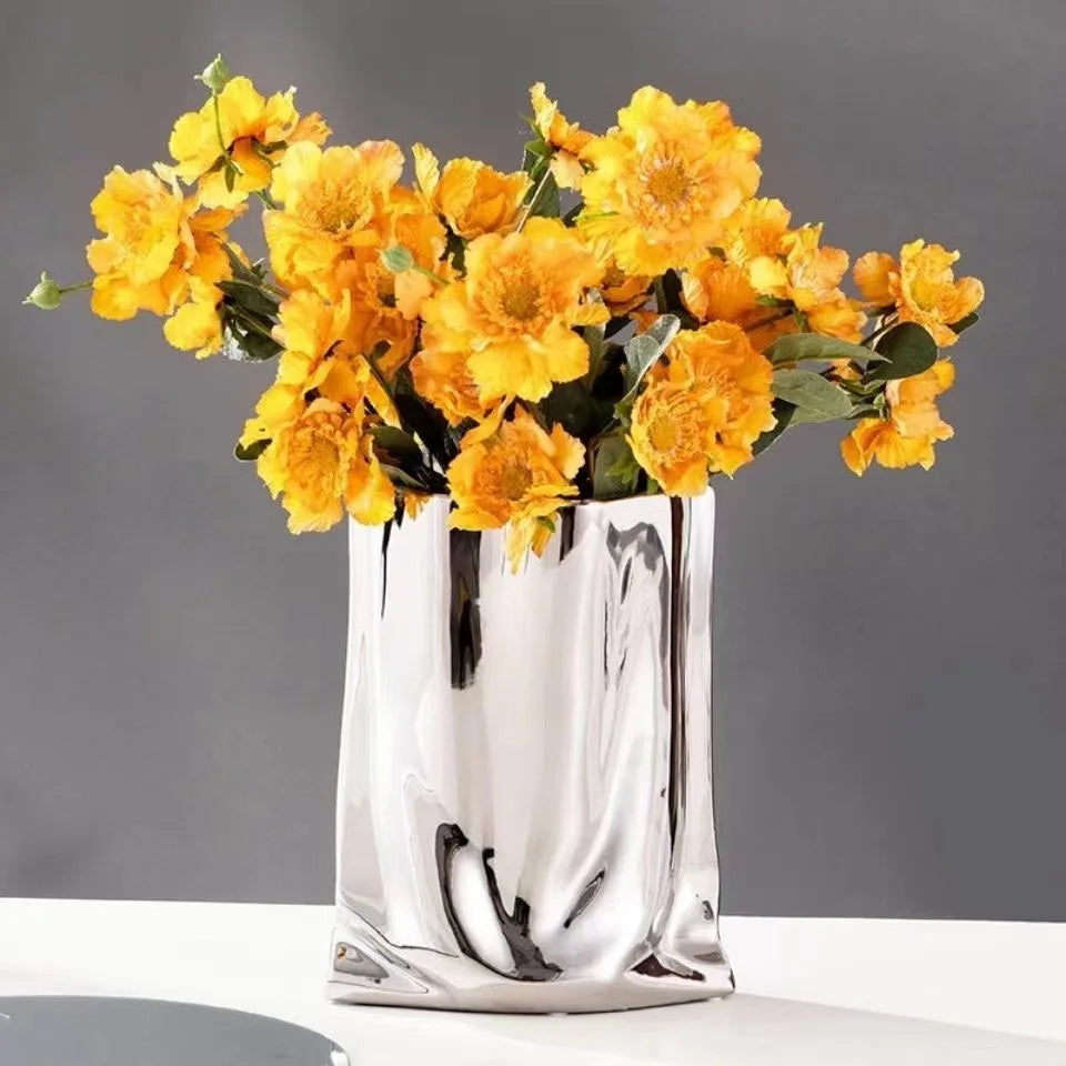 Bag Shape Vase Ceramic