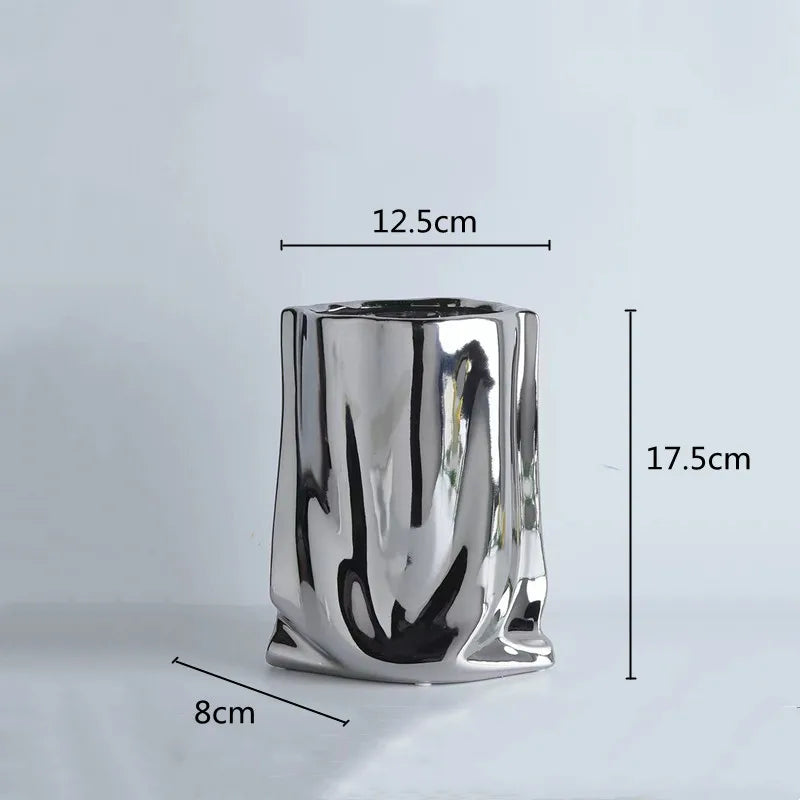 Bag Shape Vase Ceramic